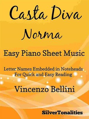 cover image of Casta Diva Easy Piano Sheet Music